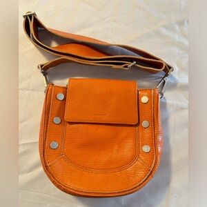 Hammitt Kayce Saddle Orange Crossbody Bag